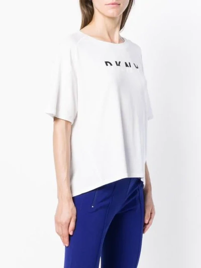Shop Dkny Front Logo T In White