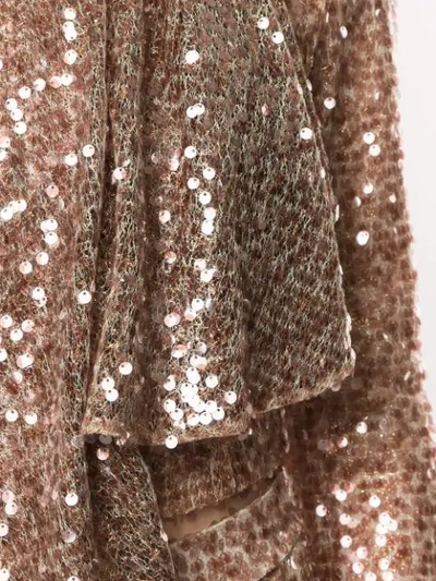 Shop Walk Of Shame Cropped Sequined Top In Brown