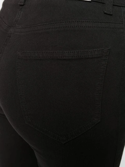 Shop Etro Frayed Hem Jeans In Black