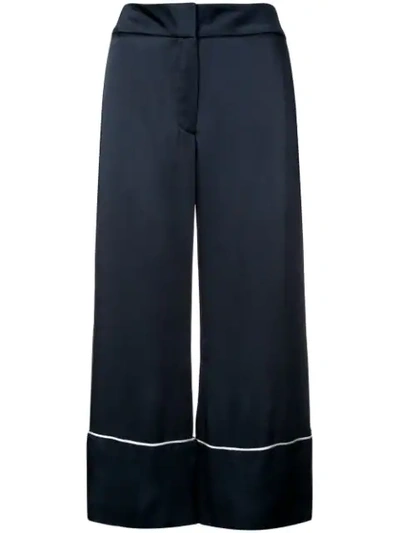 Shop Monse Wide-leg Pyjama Trousers In Blue