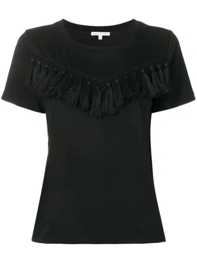 Shop Rebecca Minkoff Tassel Trim T-shirt - Black