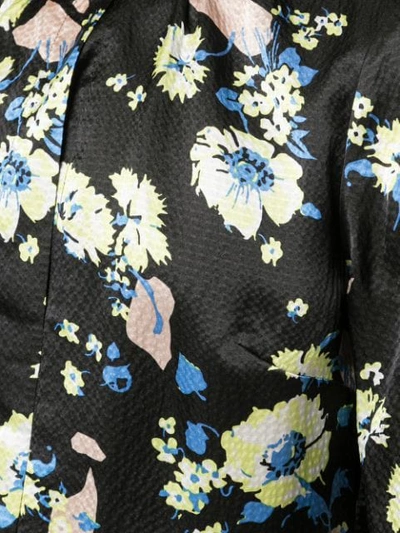 Shop Derek Lam 10 Crosby Long Sleeve Blouse With Cuff Ties - Black