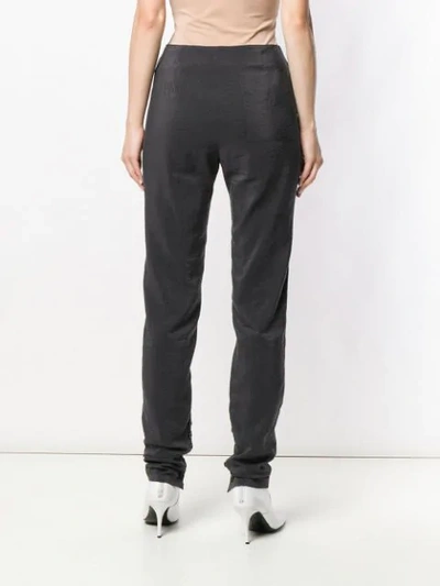 Shop Lemaire Button Cuff Trousers - Grey