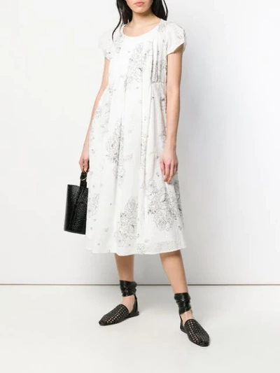 Shop Antonio Marras Embroidered Dress In White