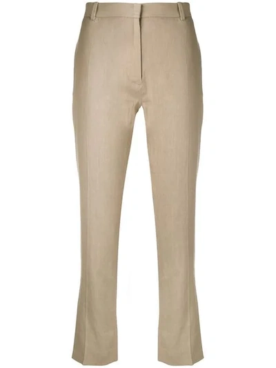 Shop Joseph Linen Strech Pants In Neutrals