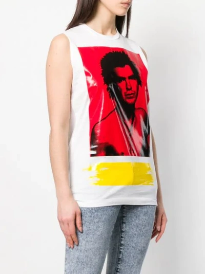 Shop Dsquared2 Printed Tank Top In White
