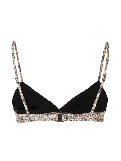 Matteau The Tri Crop Bikini Top In Multicolour