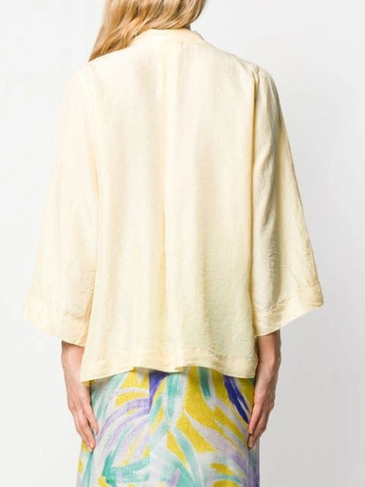 Shop Forte Forte Knotted Shirt In Yellow