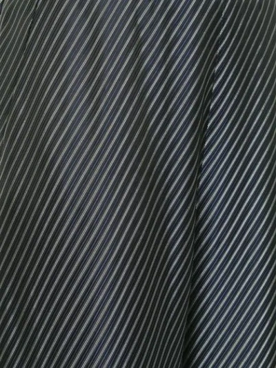 Shop Zero + Maria Cornejo Diagonal Stripe Palazzo Trousers In Black