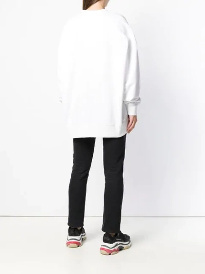 Shop Kenzo Movie Posters Sweatshirt In White