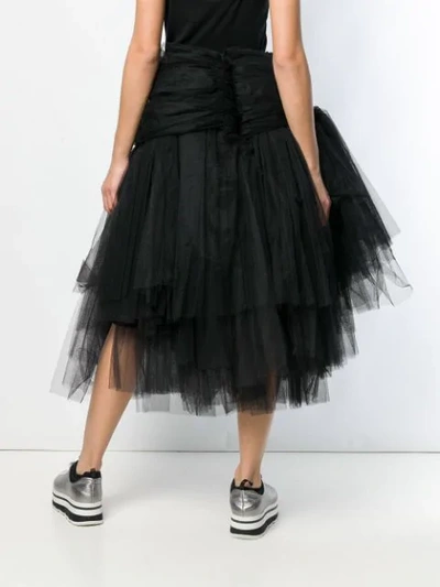 Shop Comme Des Garçons Tulle Midi Skirt In 1