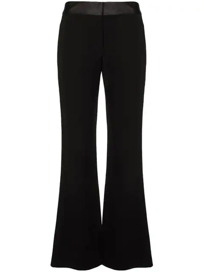 Shop Diane Von Furstenberg Flared Tailored Trousers In Black