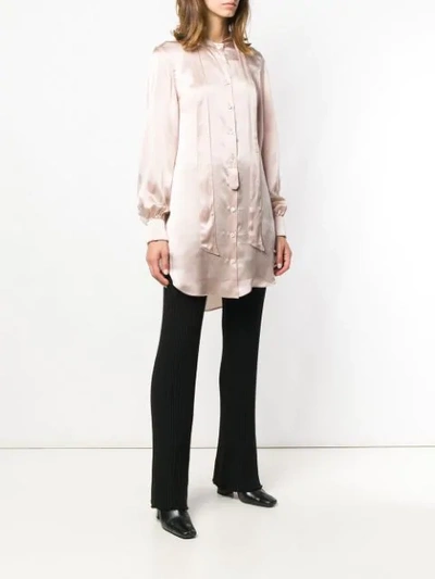 Shop Ann Demeulemeester Silk Shirt In 035 Old Rose