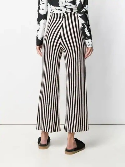 Shop Circus Hotel Striped Cropped Trousers In Mix-1