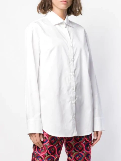 Shop Osman Pointed Collar Shirt In White