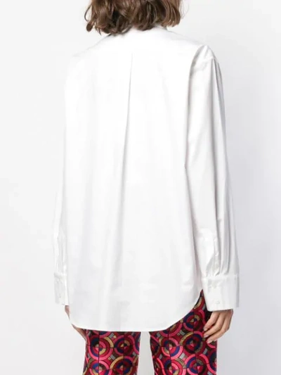 Shop Osman Pointed Collar Shirt In White