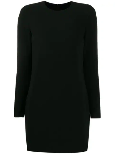 Dsquared2 Long-sleeved Shift Dress In Black