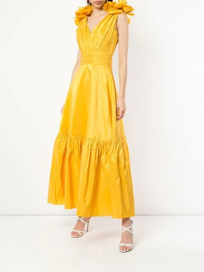 Shop Bambah 'sunflower' Kleid In Yellow