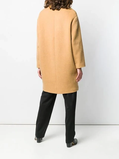 Shop Isabel Marant Oversized Double-breasted Coat In Neutrals