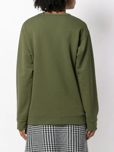 Shop N°21 Nº21 Front Printed Sweatshirt - Green