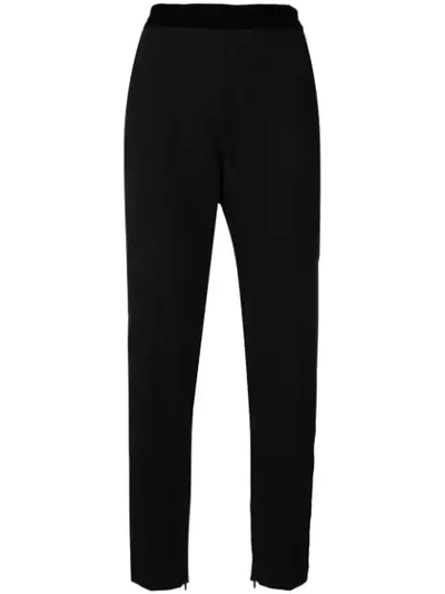 Shop Pinko Slim Fit Trousers In Black