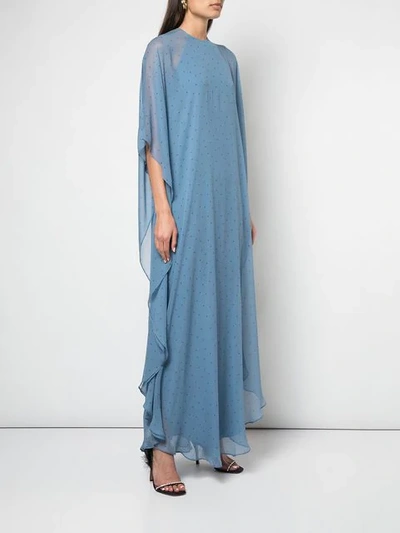Shop Michelle Mason Robe Mit Flatterärmeln In Blue
