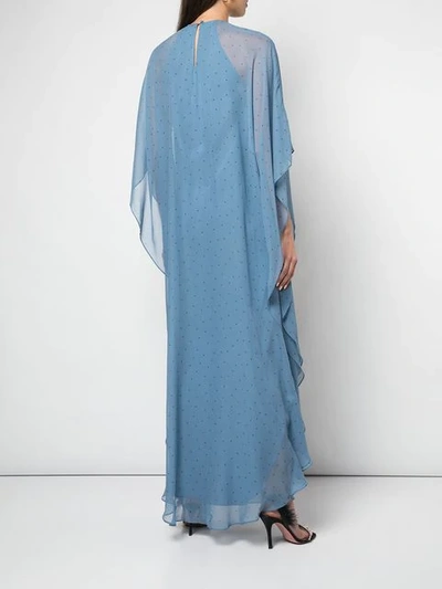 Shop Michelle Mason Robe Mit Flatterärmeln In Blue