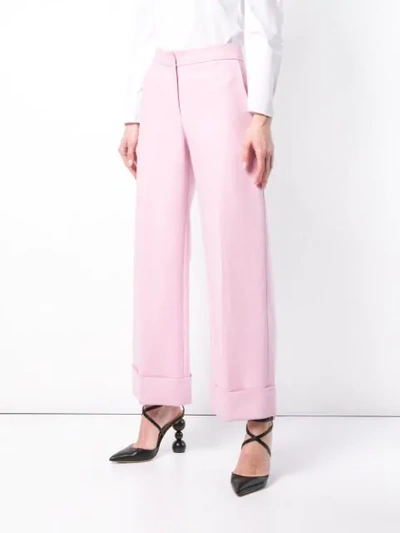 Shop Khaite The Devon Trousers In Pink