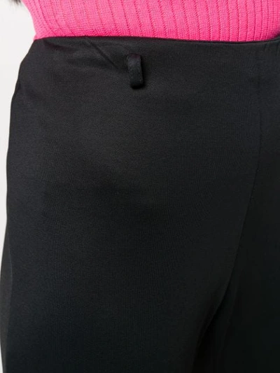 Pre-owned Prada 1990's Kickflare Cropped Trousers In Black