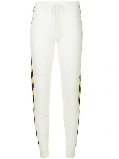 Shop Madeleine Thompson Nix Slim Fit Track Pants In White