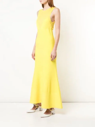 Shop Proenza Schouler Matte Knit Sleeveless Dress In Yellow