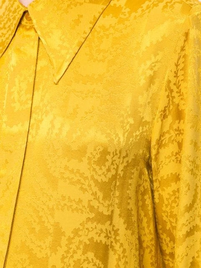 Shop Stine Goya Jacquard Tunic Shirt In Gold