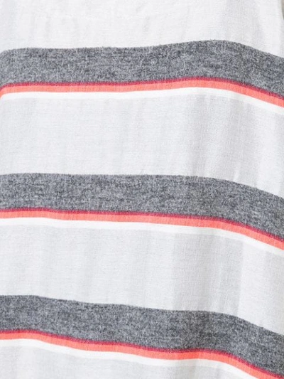 Shop Lemlem Striped Oversized T-shirt In Grey
