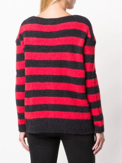 Shop Woolrich Striped Jumper - Red