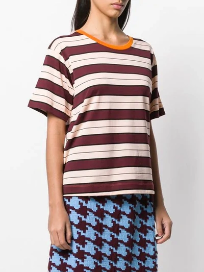 MARNI STRIPED PATTERN T-SHIRT 