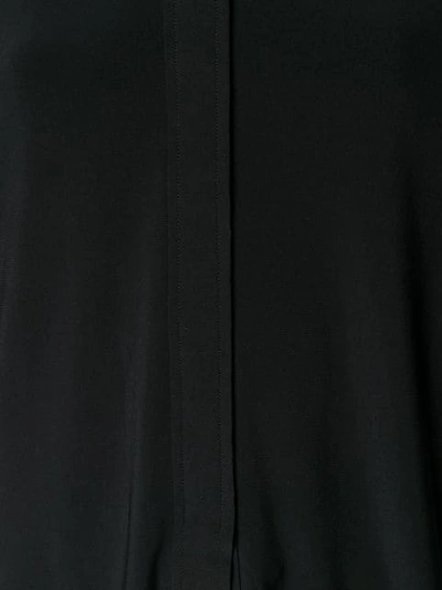 Shop Norma Kamali Concealed Fastened Shirt In Black