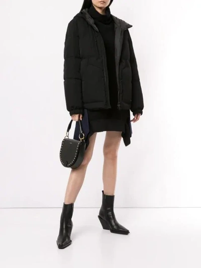 Shop Yohji Yamamoto Gefütterte Oversized-jacke In Black