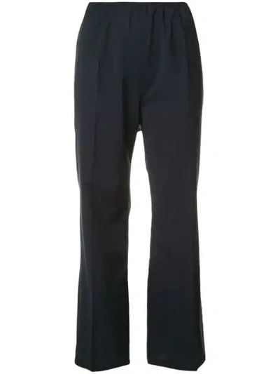 Shop Sofie D'hoore Creased Cropped Trousers In Blue