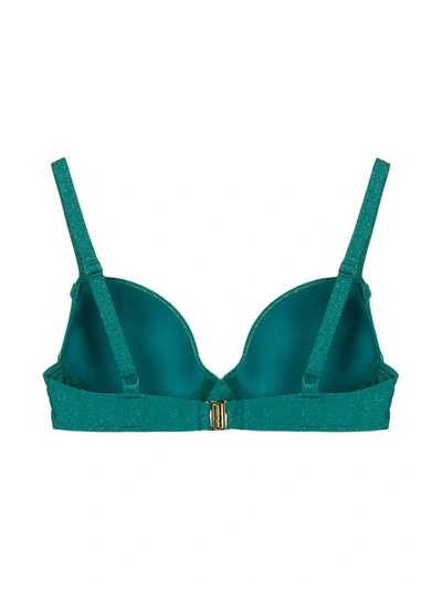 Shop Marlies Dekkers Holi Gypsy Sparkling Push-up Bikini Top In Green