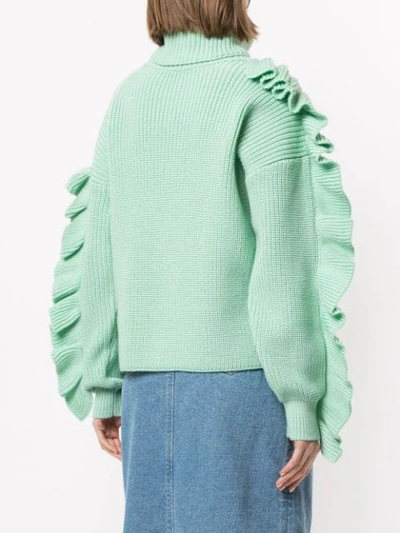 ANNA OCTOBER TURTLNECK JUMPER - 绿色