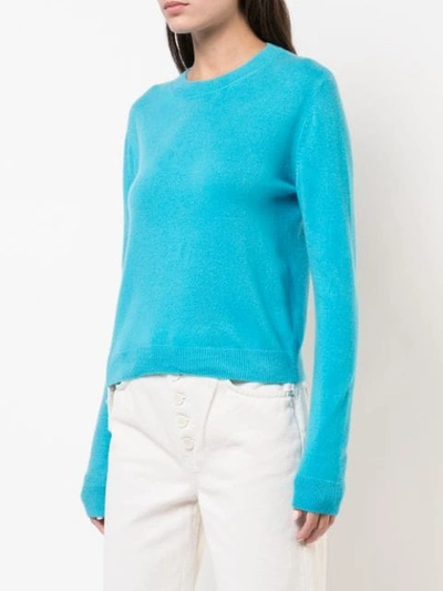 Shop The Elder Statesman Pullover Mit Rundhalsausschnitt In Blue