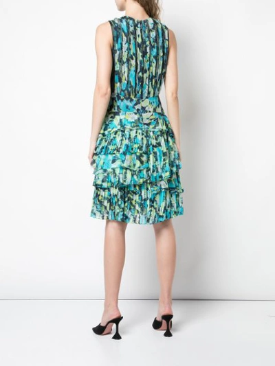 Shop Jason Wu Collection Layered Ruffle Day Dress In Green