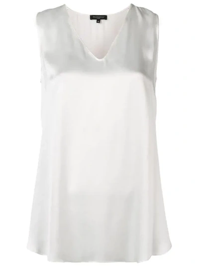 Shop Antonelli Sleeveless Blouse In White