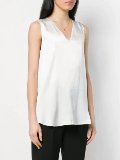 Shop Antonelli Sleeveless Blouse In White