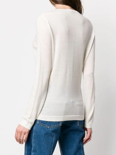 Shop Sottomettimi Button Fitted Cardigan In White
