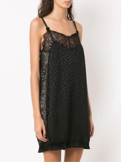 Shop À La Garçonne Jacquard Dress In Black