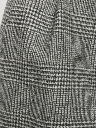 Shop Saint Laurent Micro Houndstooth Shorts In Grey