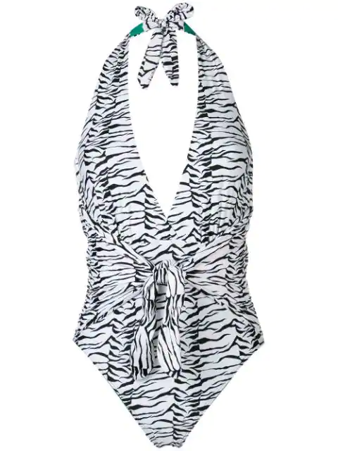 tiger print swimwear