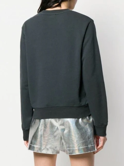 Shop Pinko Black Space Program Sweater In Grey
