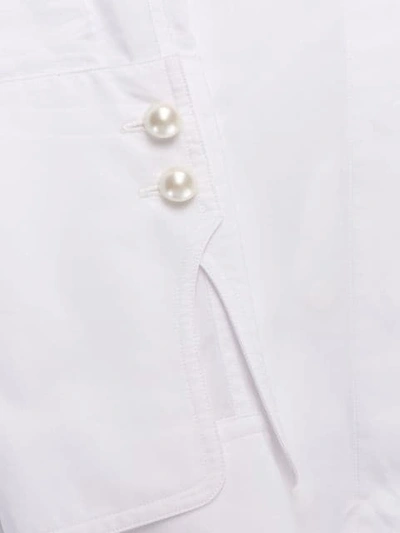 Shop 3.1 Phillip Lim / フィリップ リム Poplin Pearl Cuff Shirt In Op100 Optic White